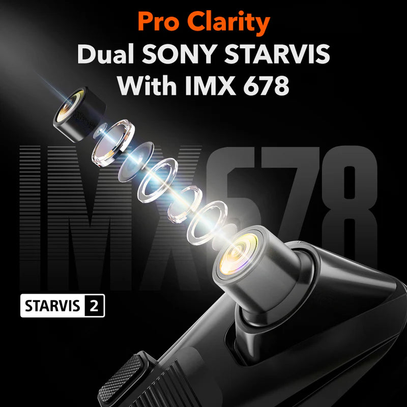 WOLFBOX G900 PRO 4K+2.5K Parking Monitoring Touch Screen Smart Mirror