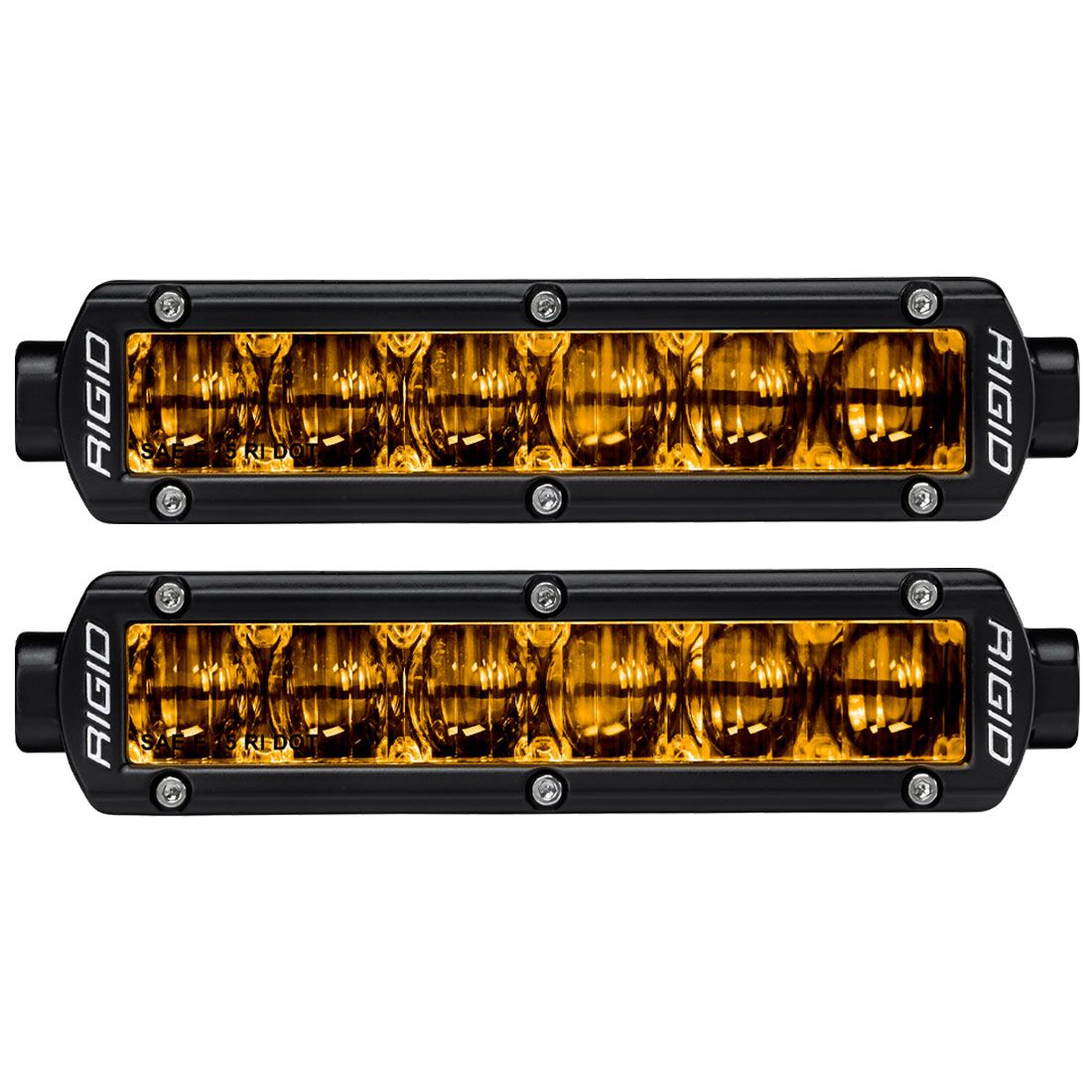 SR-Series PRO DOT/SAE J583 6 Inch Fog Light Selective Yellow Surface Mount | Pair