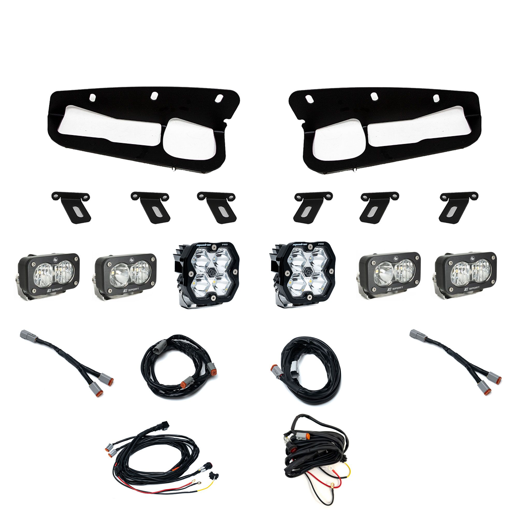 Ford 2021-26 Bronco; 2022-24 Bronco Raptor; Note: w/ Steel Bumper/Squadron 2.0 Pro/Dual S2 Sport Fog Pocket Light Kit