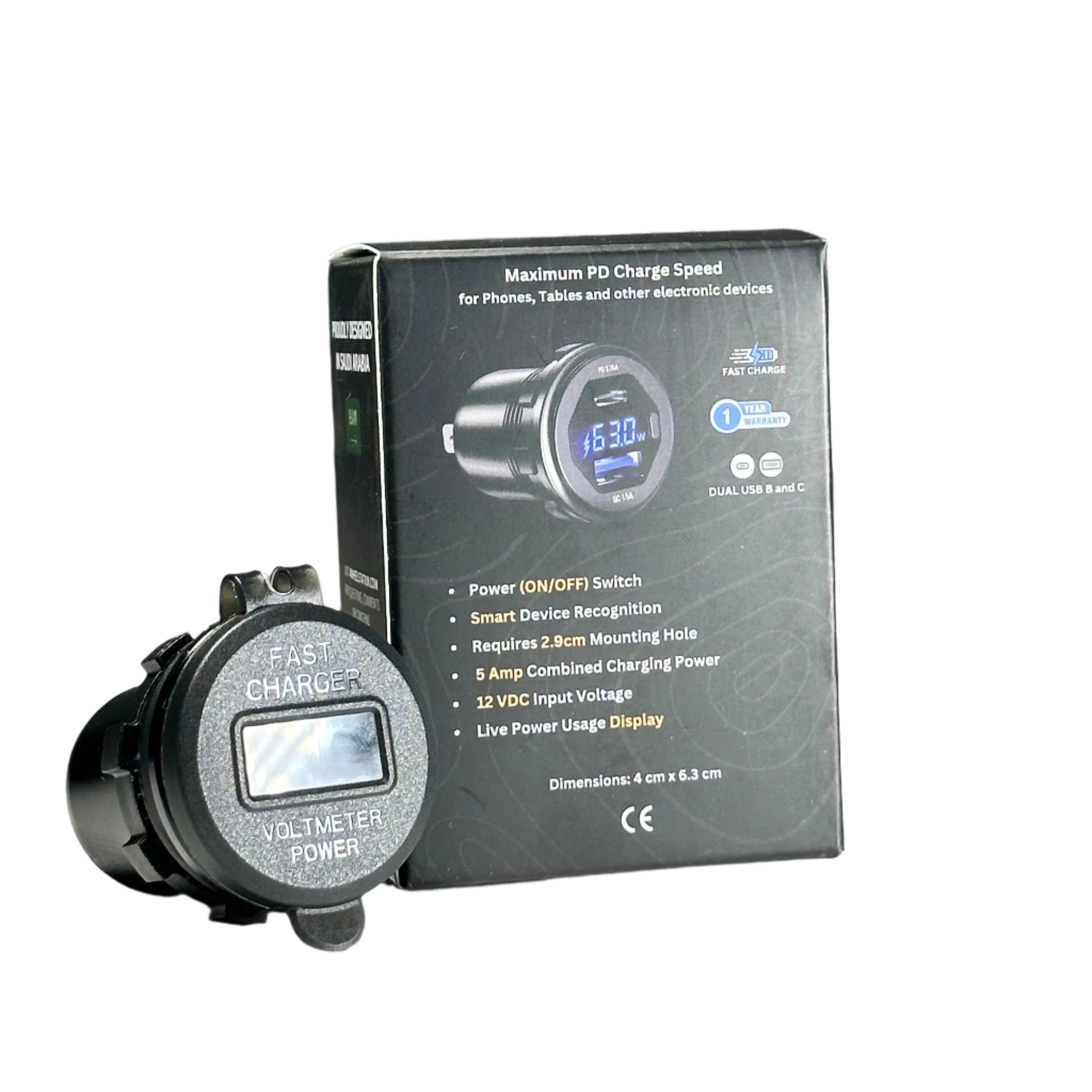 FAST CHARGER Dual USB B&C