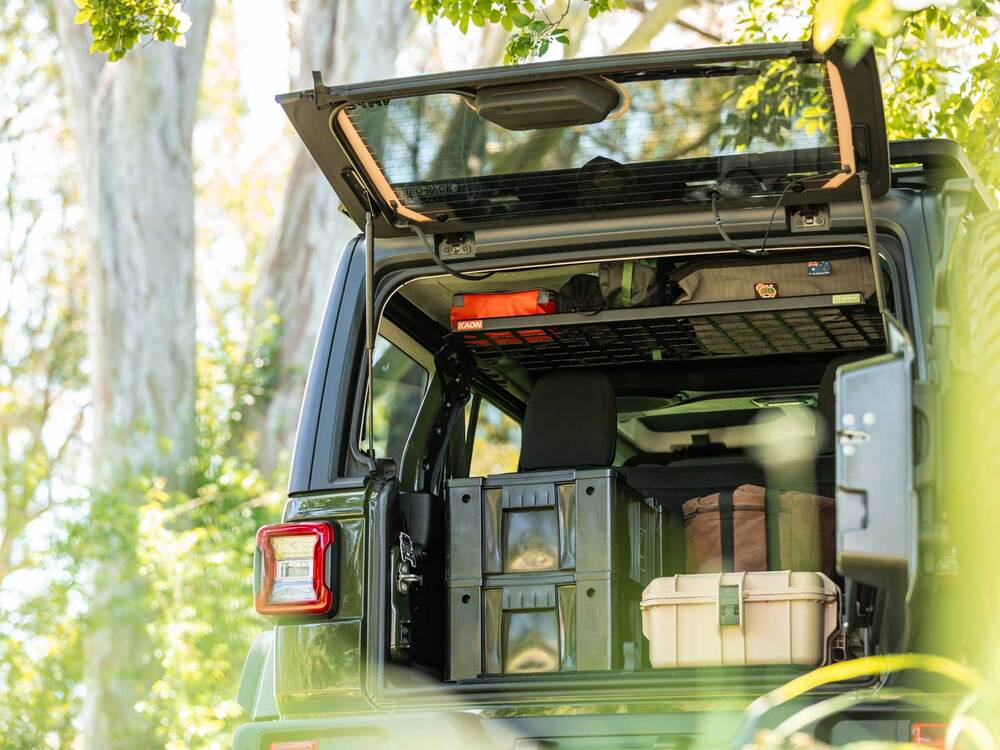 Standalone Rear Roof Shelf to suit Jeep Wrangler