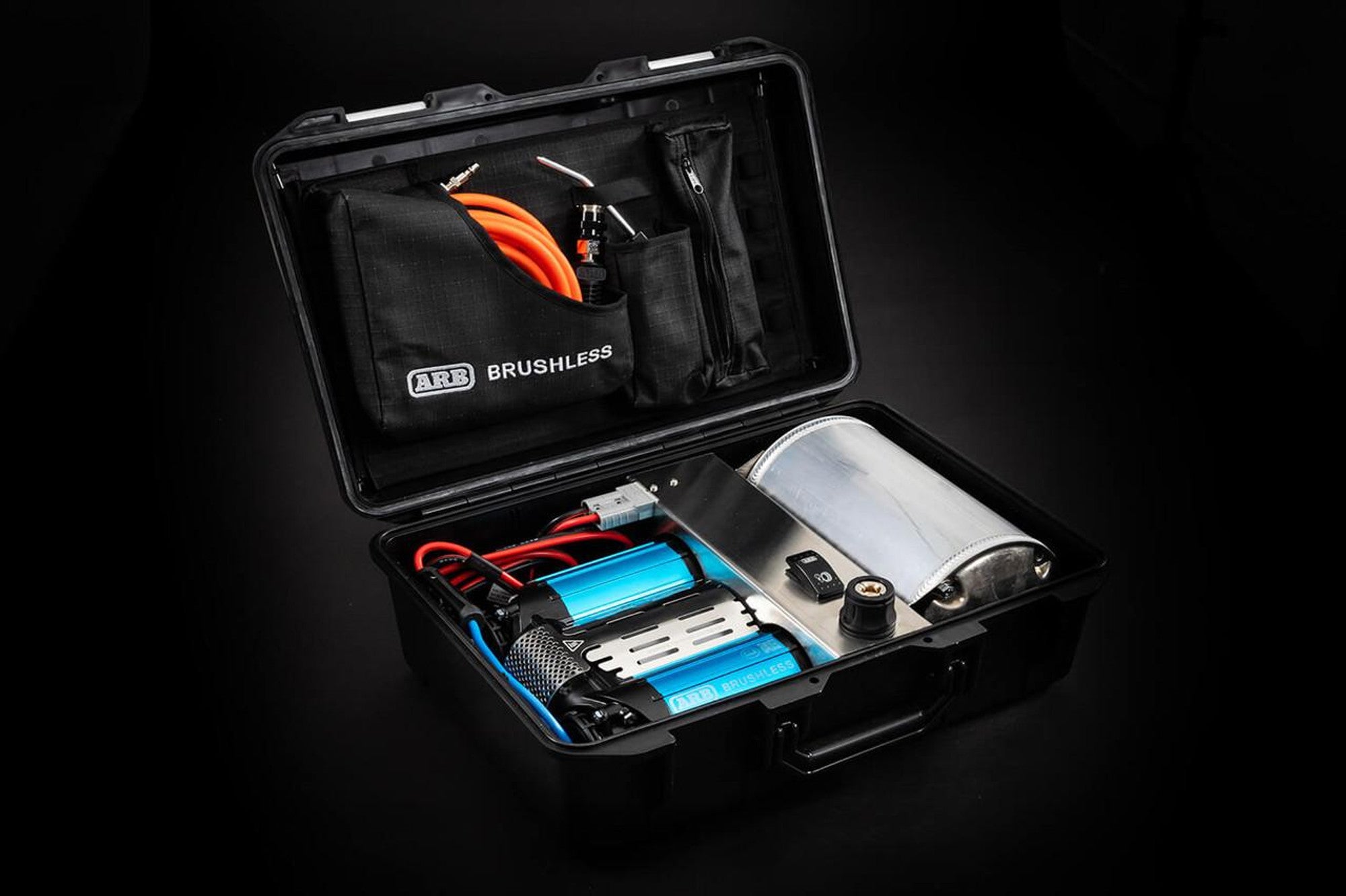 Brushless Twin Motor Portable 12V Air Compressor