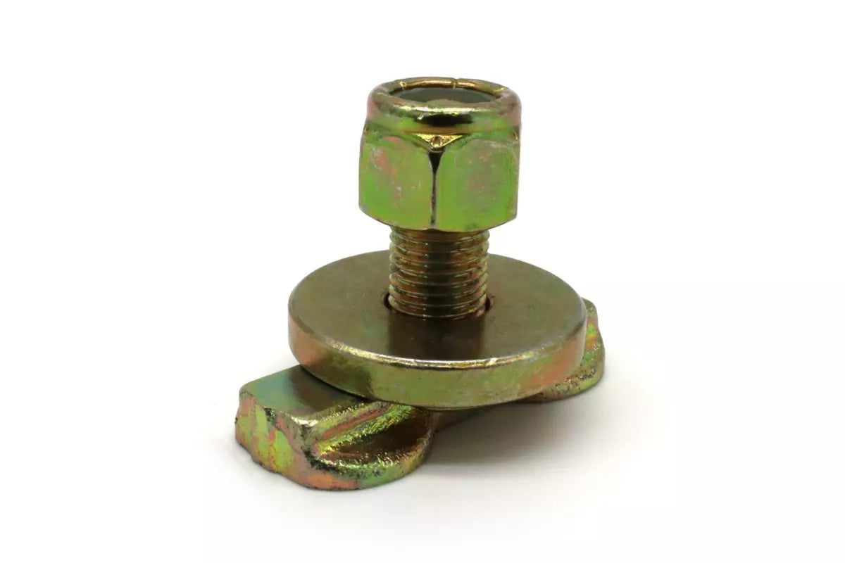 L-Track Double Stud Threaded Bolt Fitting Zinc-Plated Steel