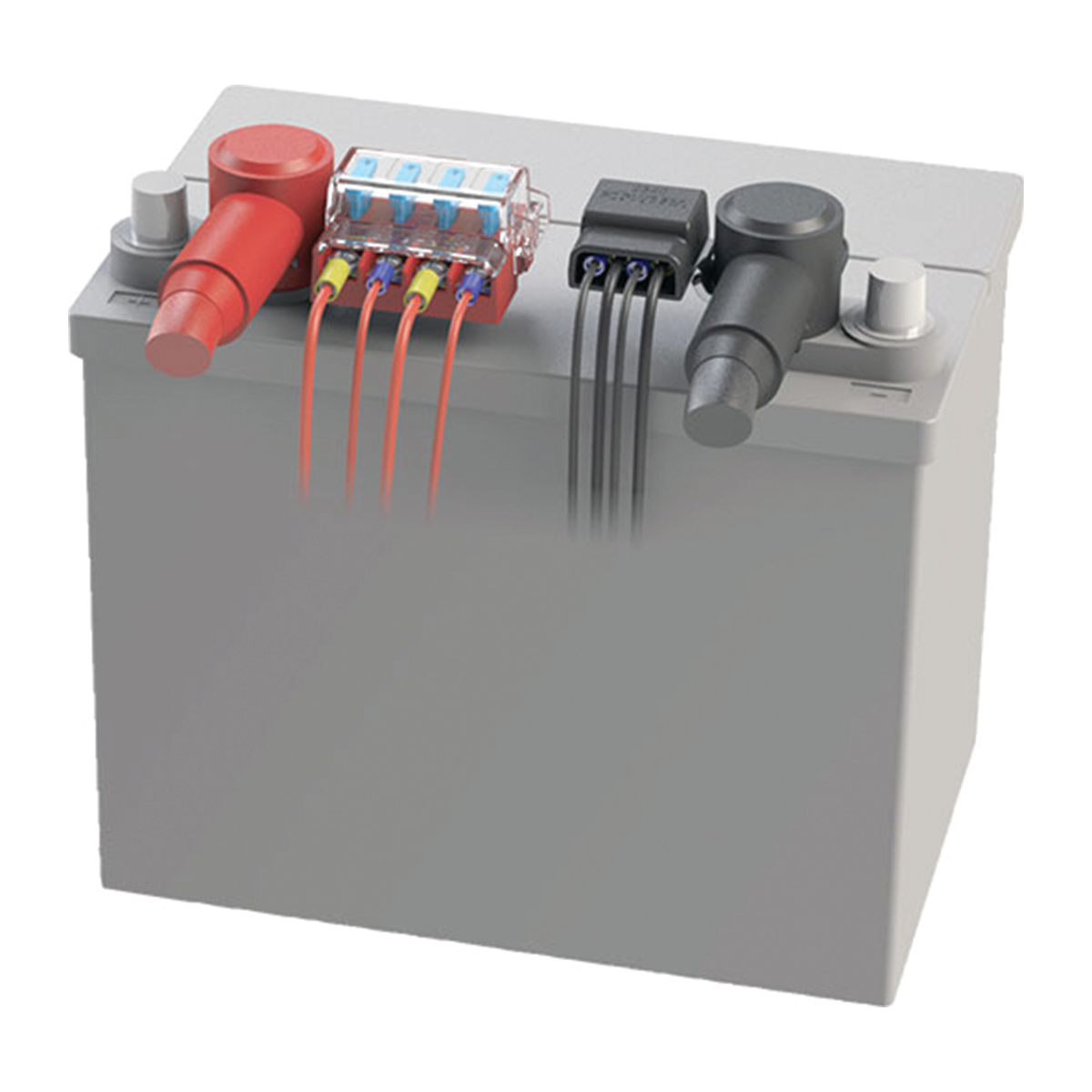 ST Blade Battery Terminal Mount Fuse Block Kit