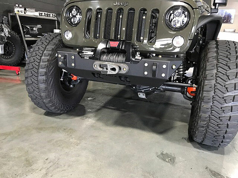 JK STUBBY STYLE FRONT BUMPER - ALUMINUM