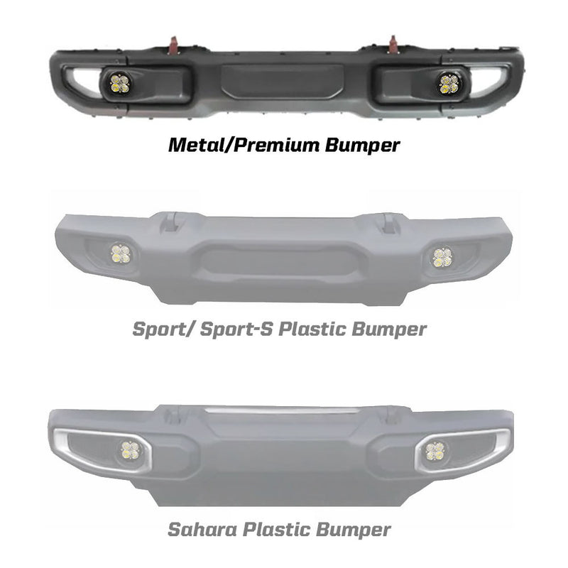 Jeep JL Rubicon Squadron R Sport Fog (Pair)