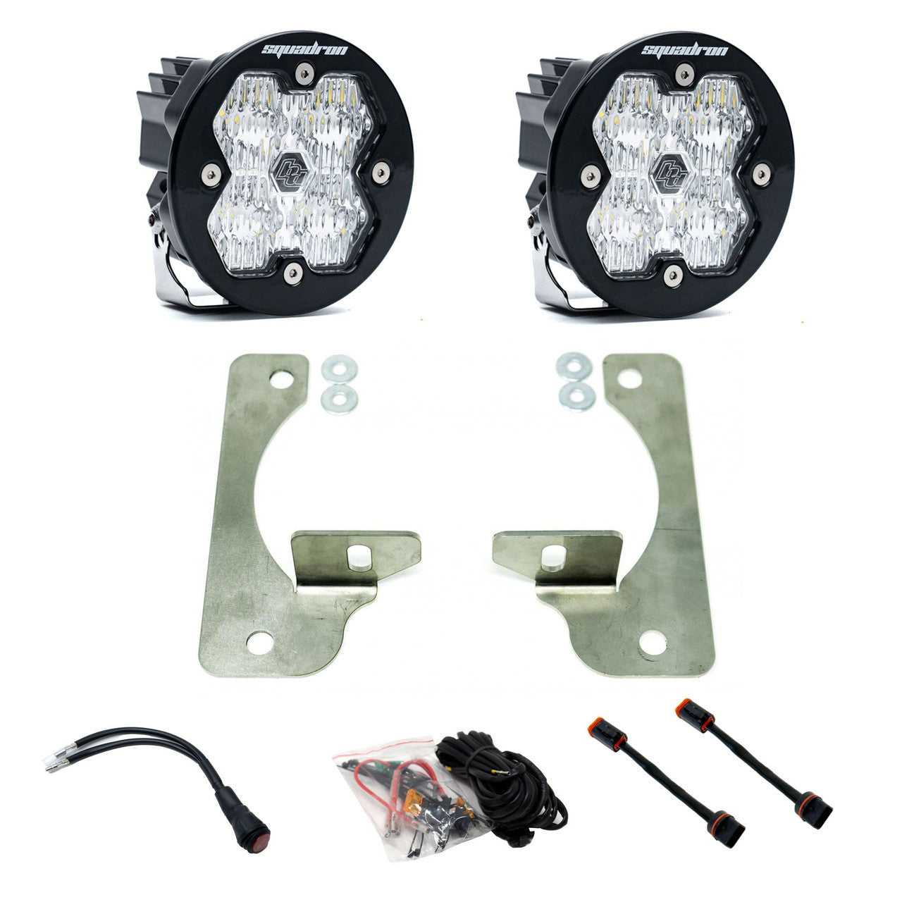 Squadron-R 2.0 Sport Fog Pocket Light Kit - Jeep 2018-26 Wrangler JL; 2020-26 Gladiator JT; Note: w/ OE Rubicon Bumper