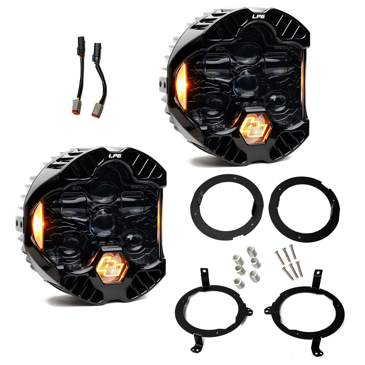 DOT LP6 LED Headlight Kit - Jeep 2018-2025 Wrangler JL; 2020-2025 Gladiator JT; NOTE w/LED Headlights