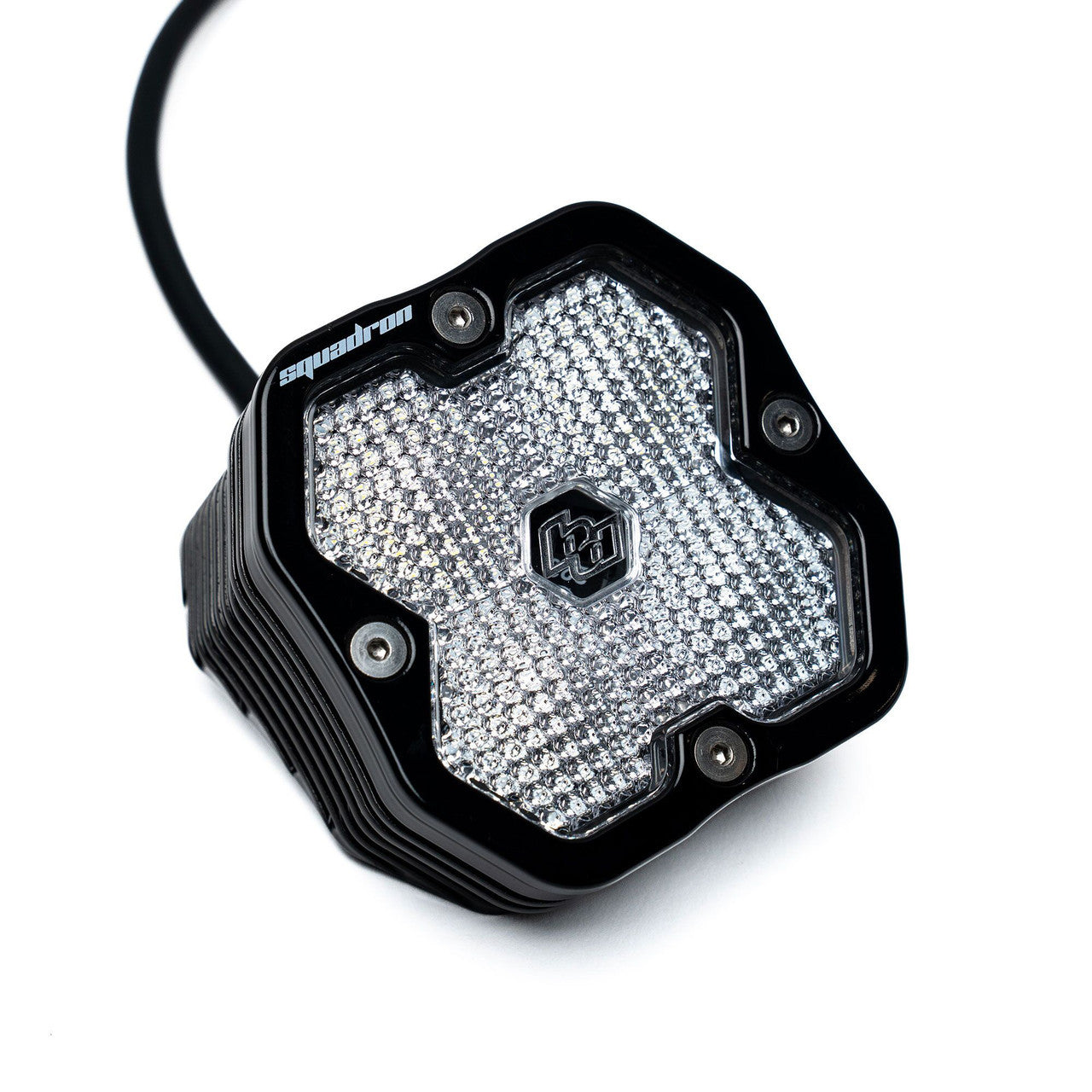 Squadron 2.0 Sport Black Angled Flush Mount LED Auxiliary Light Pod - Universal