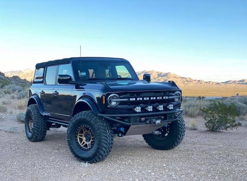 Stock Width Billet Upper Arm | 21+ Ford Bronco | Black