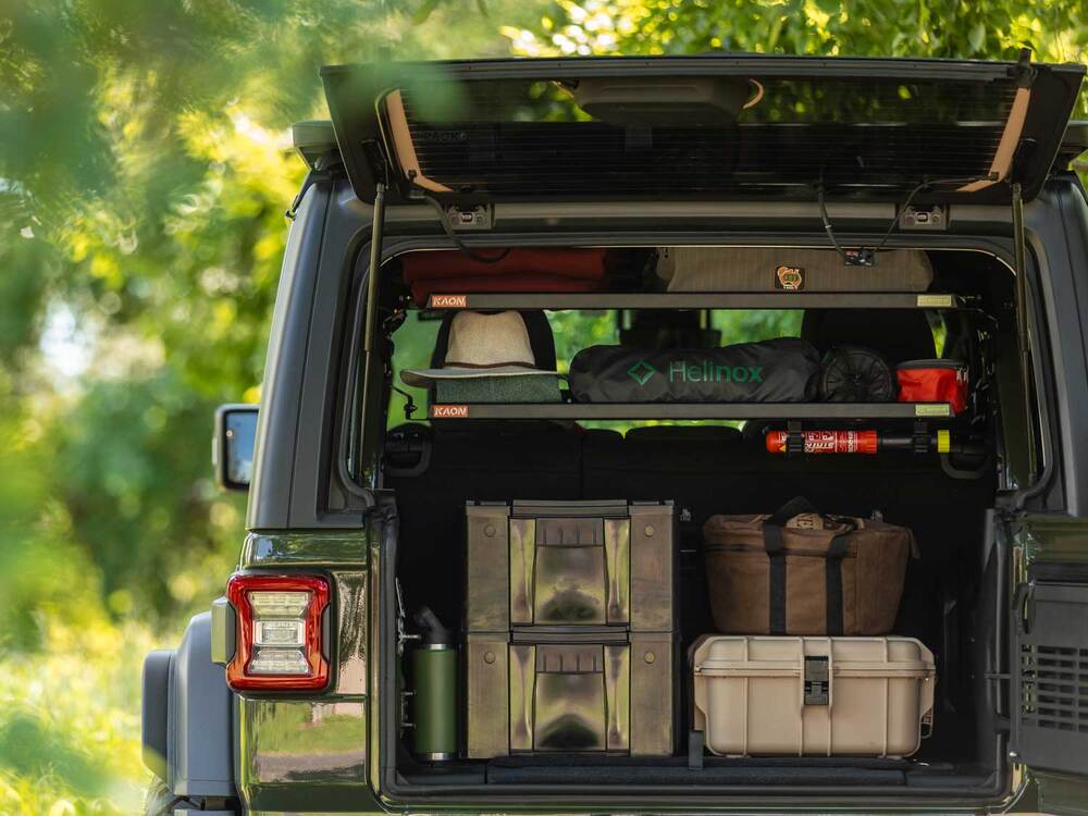 Standalone Rear Roof Shelf to suit Jeep Wrangler