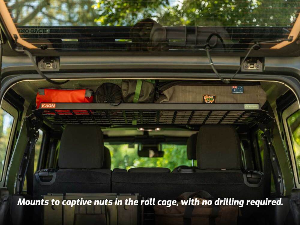 Standalone Rear Roof Shelf to suit Jeep Wrangler