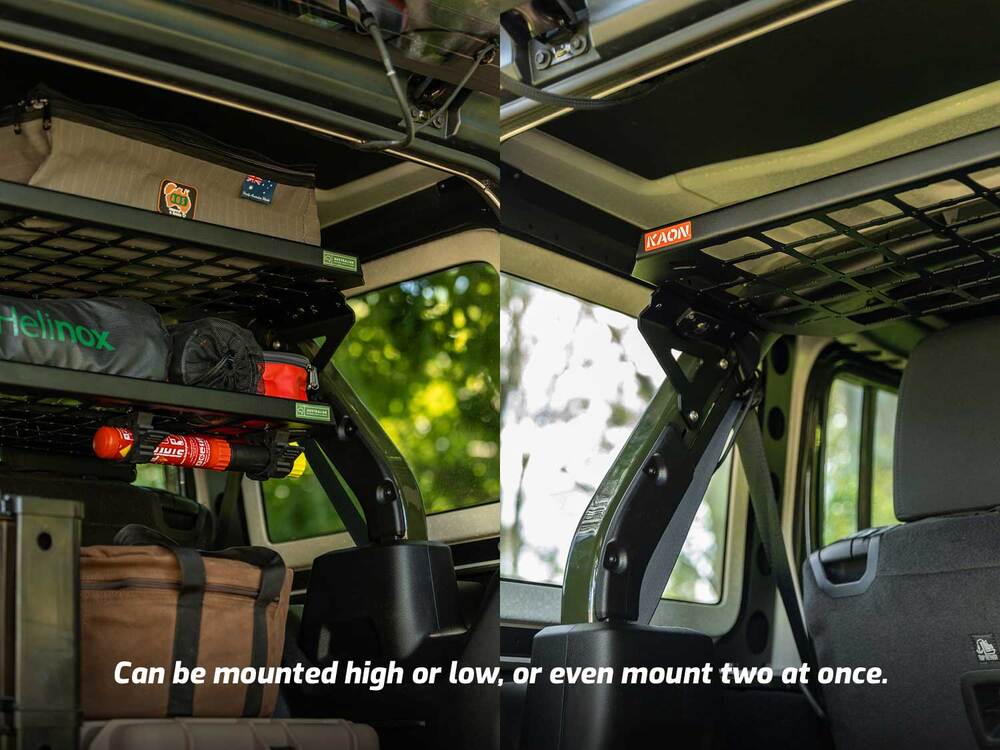 Standalone Rear Roof Shelf to suit Jeep Wrangler