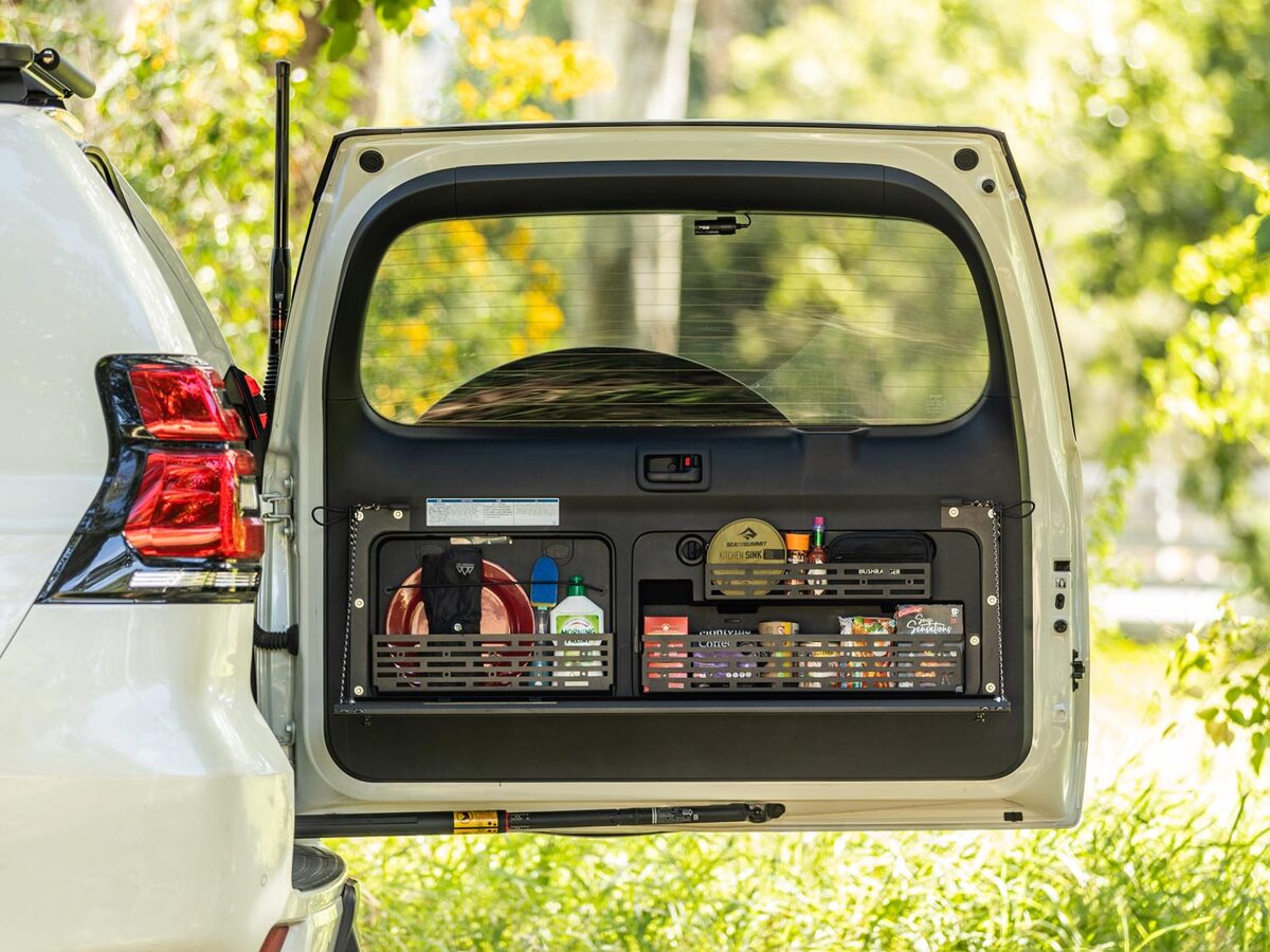 Rear Door Utensil Cage to suit Toyota Prado 150