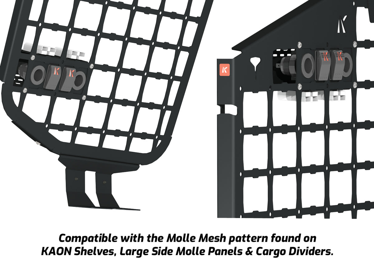 12V Electrical Panel to suit KAON Molle Mesh