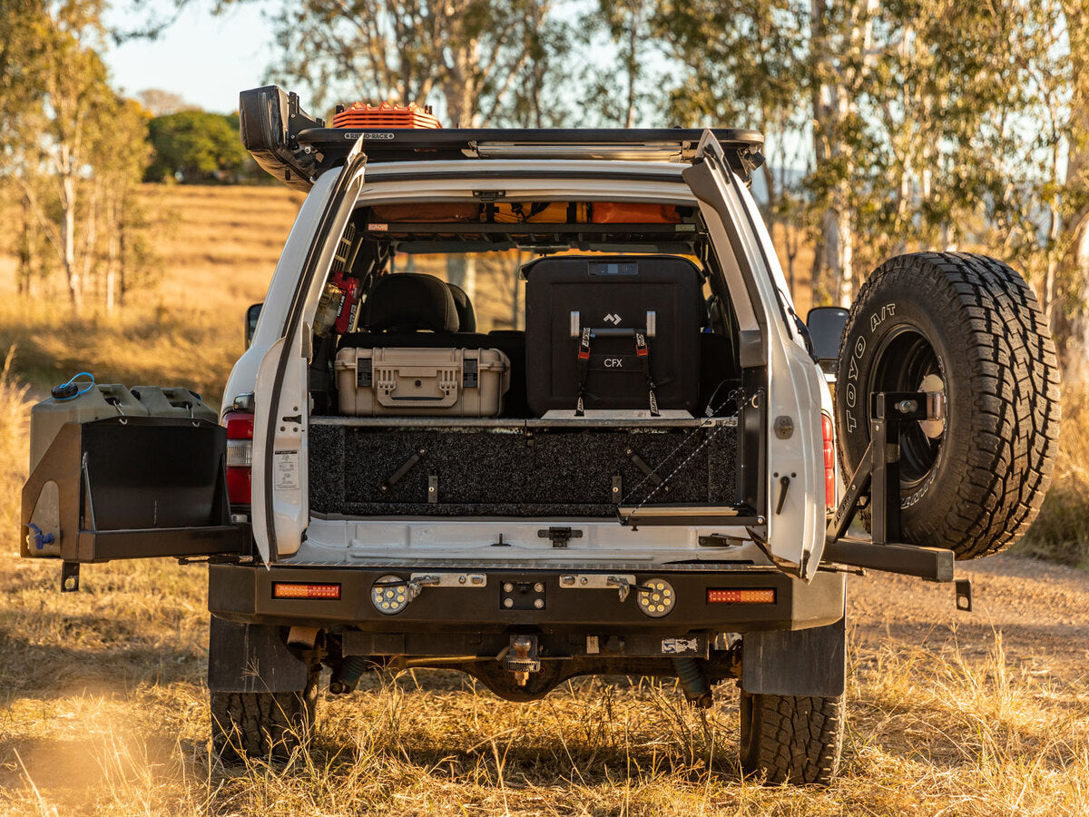 Rear Door Drop Down Table & Door Cards to suit Nissan Patrol Y61 GU