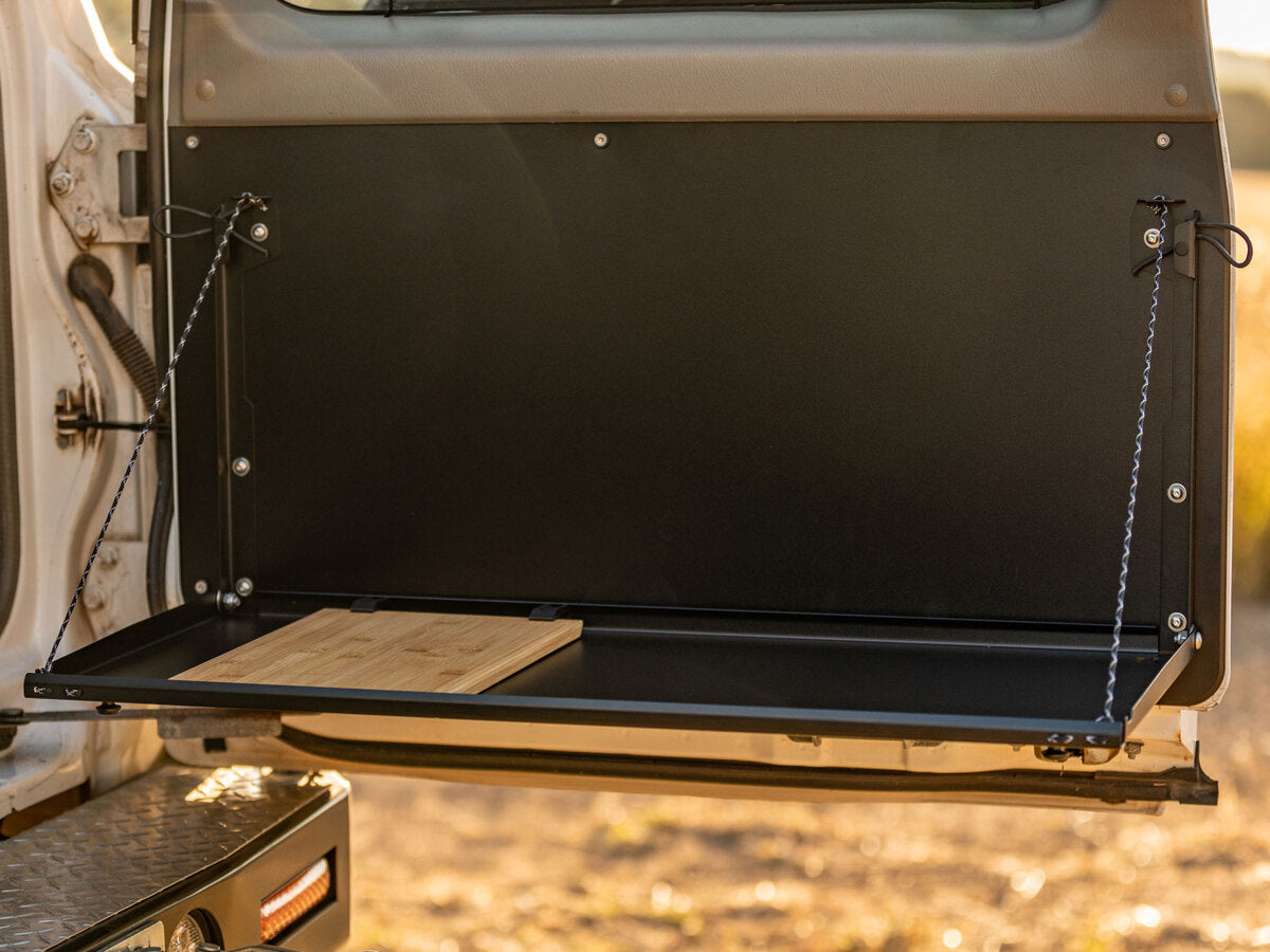 Rear Door Drop Down Table & Door Cards to suit Nissan Patrol Y61 GU