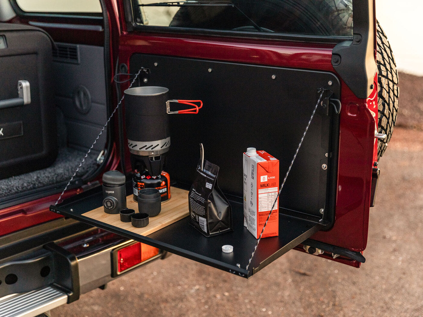 Rear Door Drop Down Table & Door Cards to suit Toyota Land Cruiser 70 Series