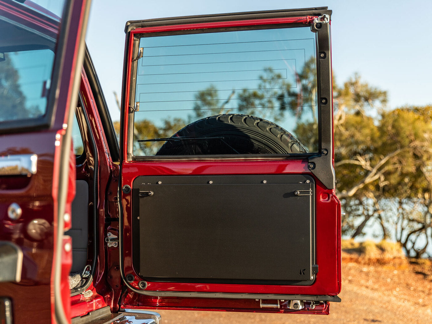 Rear Door Drop Down Table & Door Cards to suit Toyota Land Cruiser 70 Series