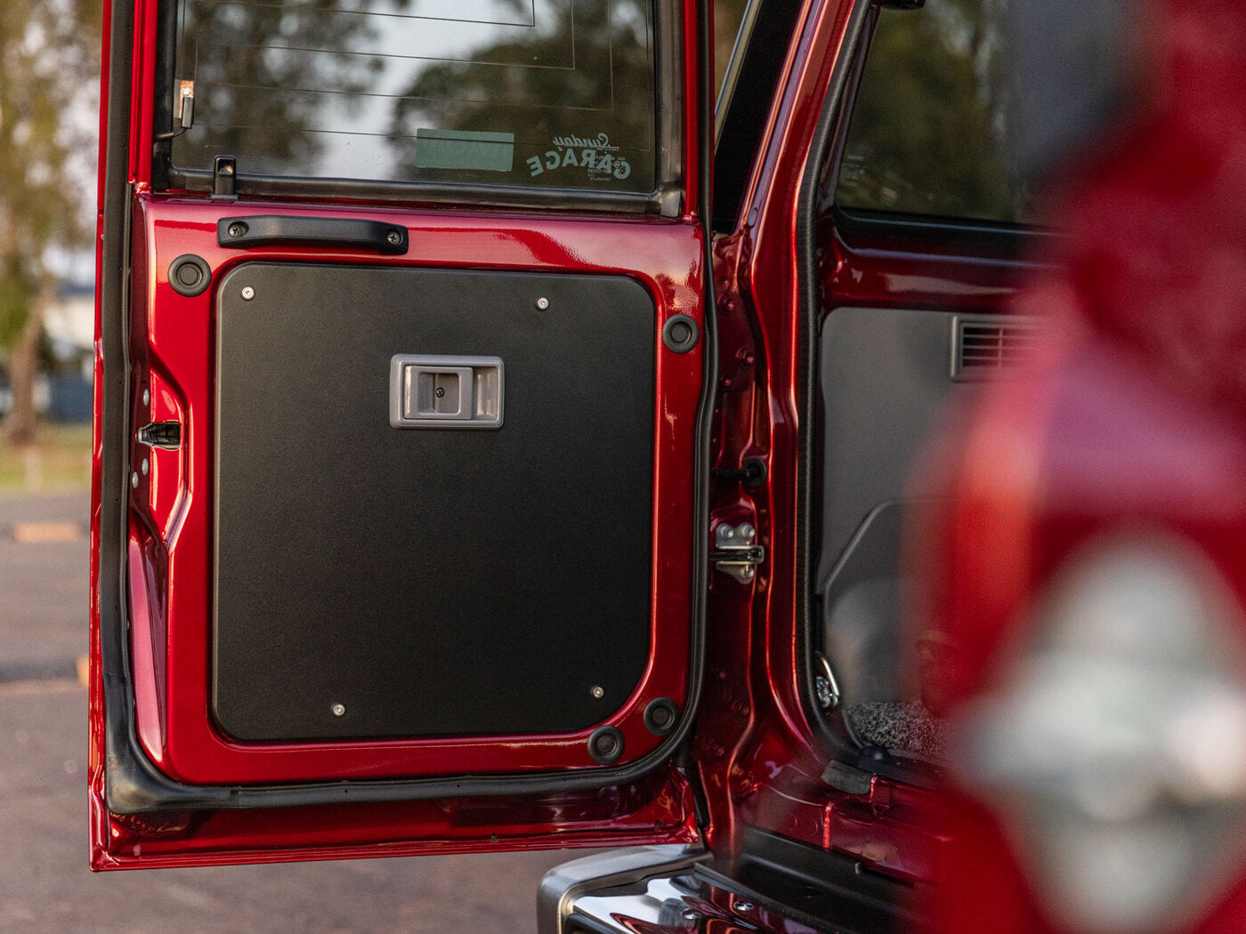 Rear Door Drop Down Table & Door Cards to suit Toyota Land Cruiser 70 Series