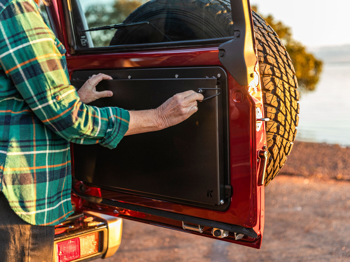 Rear Door Drop Down Table & Door Cards to suit Toyota Land Cruiser 70 Series