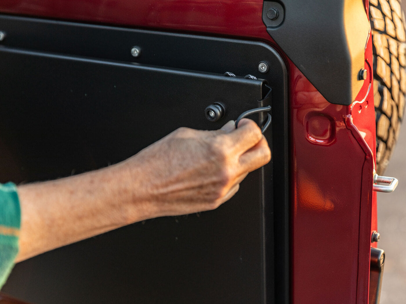 Rear Door Drop Down Table & Door Cards to suit Toyota Land Cruiser 70 Series