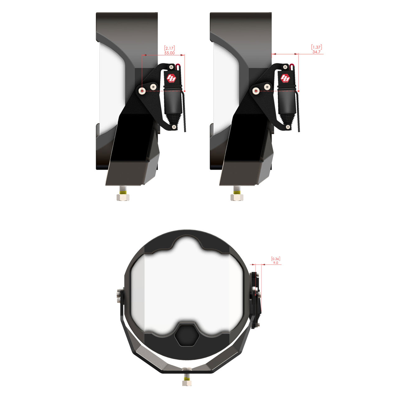 Reflex Light Actuator Kit – LP4/LP6/LP9/XL-M Housing - Universal