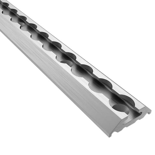 2m Heavy Duty Aluminum Airline L-Track Angled Tie-Down Rail