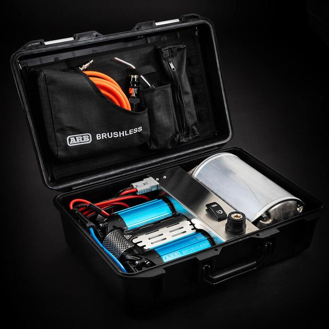 Brushless Twin Motor Portable 12V Air Compressor