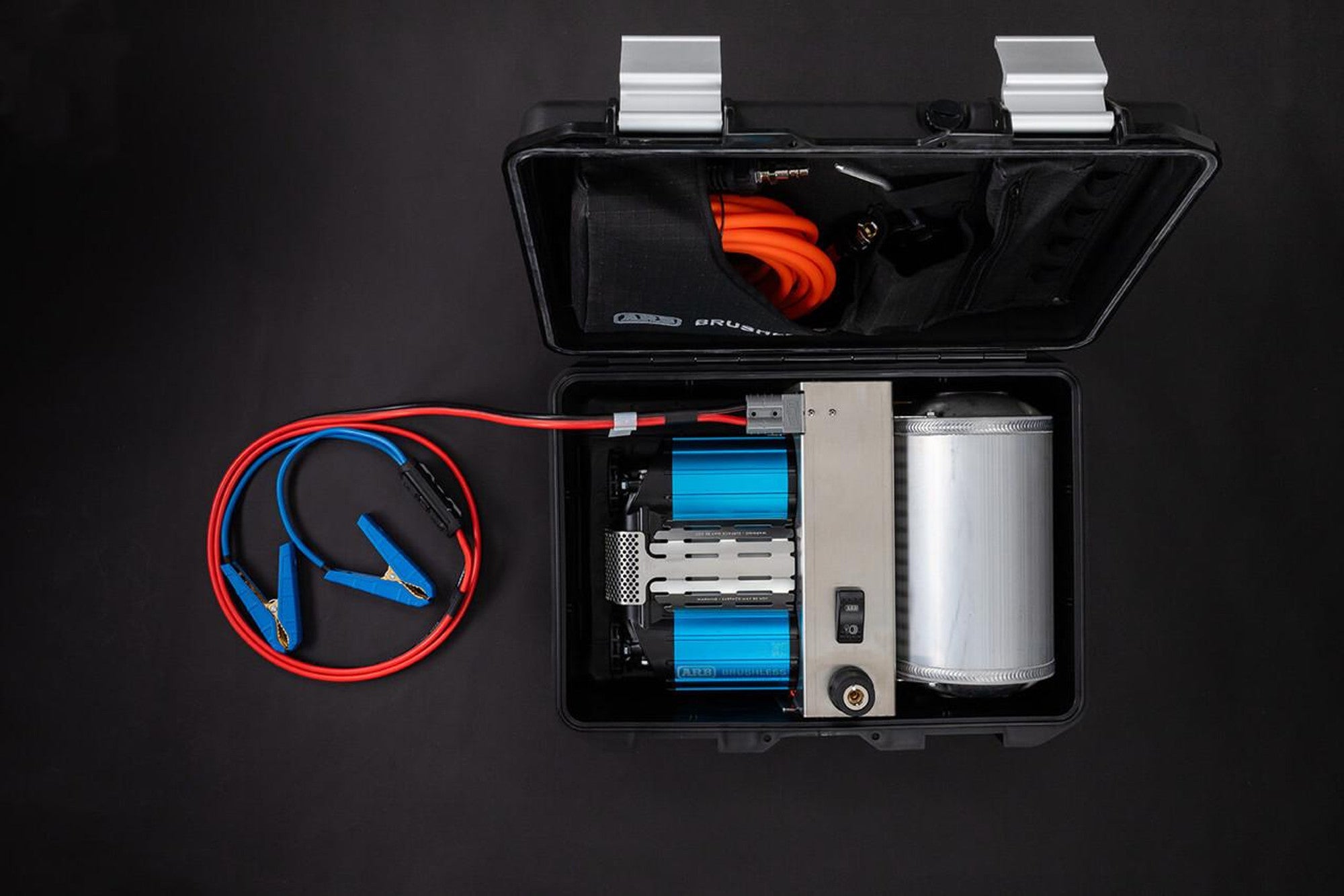 Brushless Twin Motor Portable 12V Air Compressor