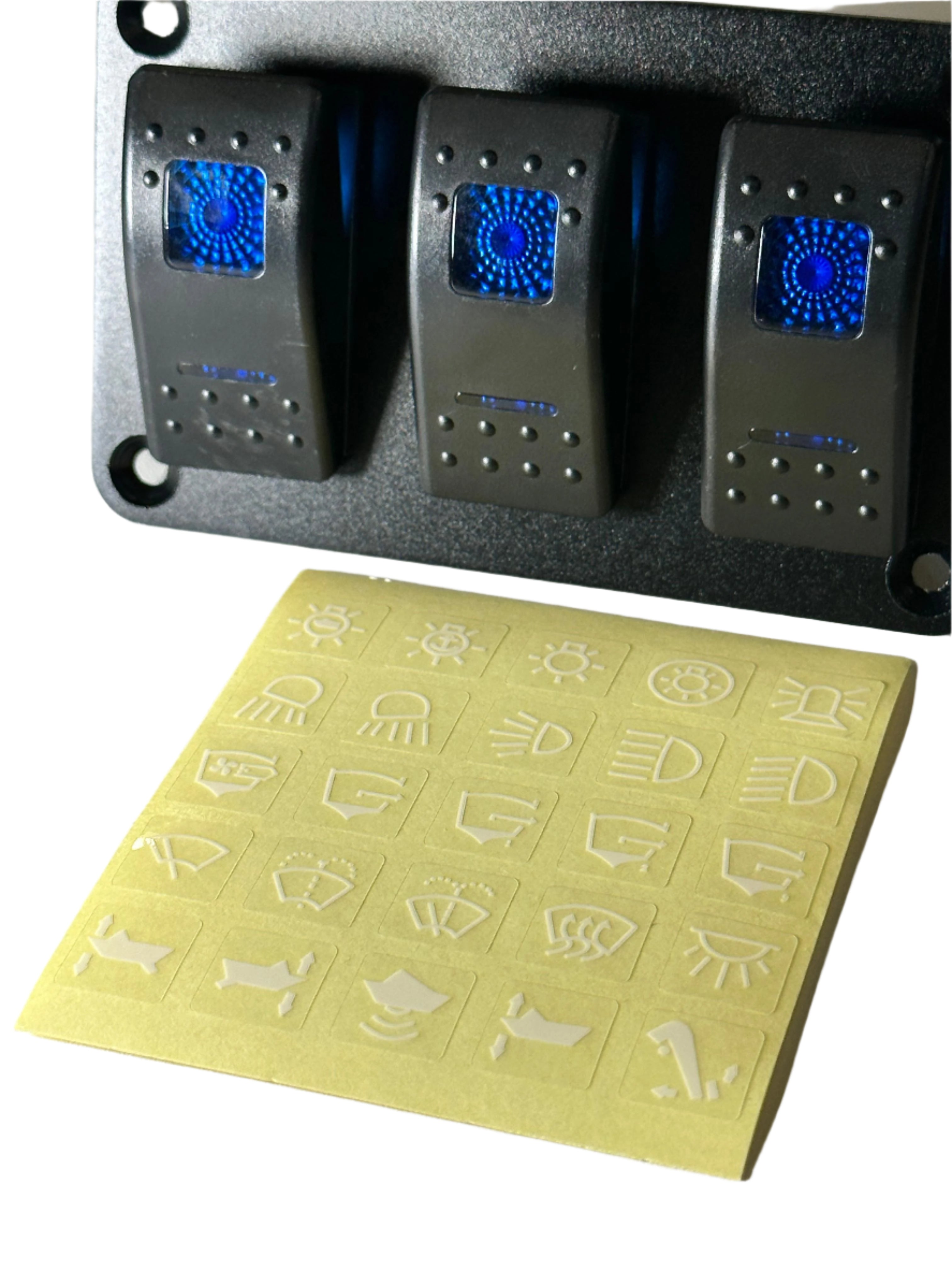 3 Rocker Switch Panel