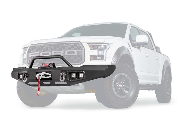 WARN - Ascent Ford Raptor 17+ Black Front Winch Bumper