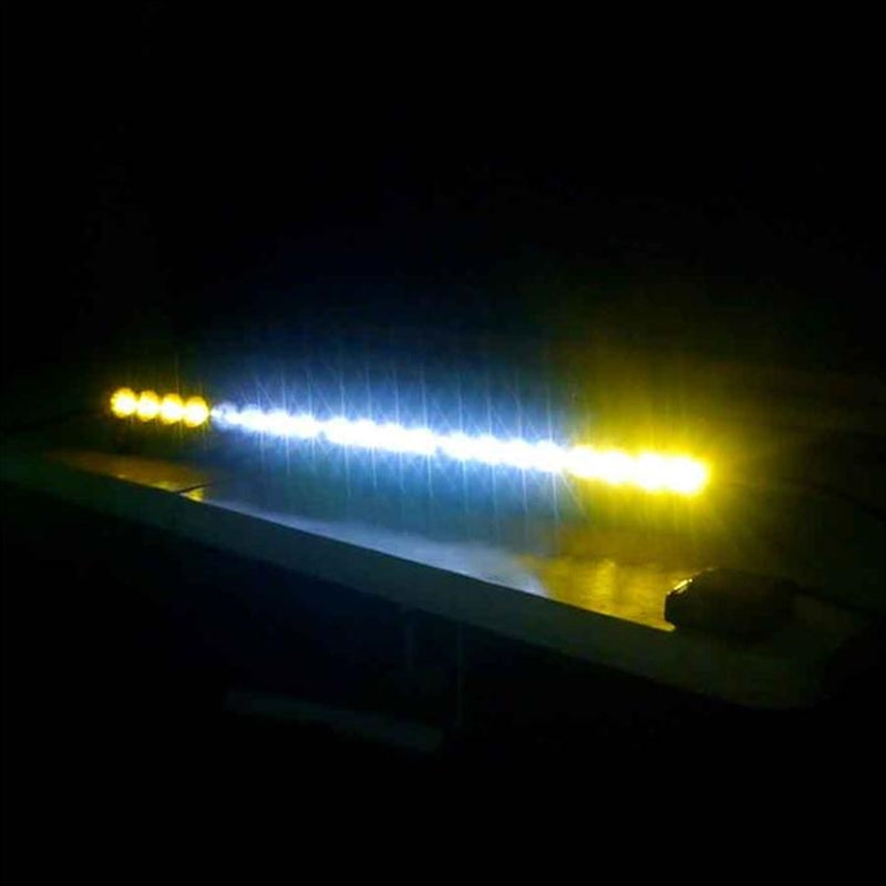 OnX6+ Straight LED Light Bars Dual Control Amber/White