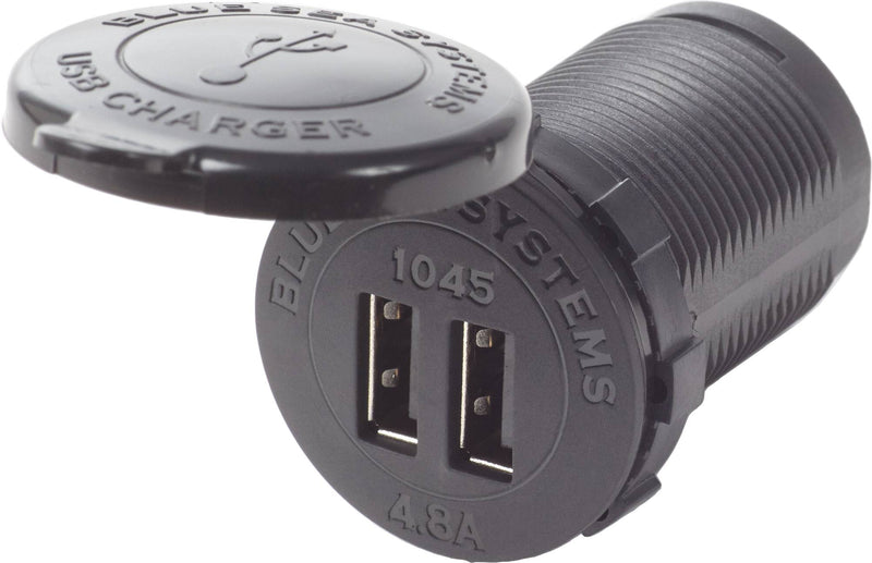 12/24V DC Dual USB Charger 4.8A with Intelligent Device Recognition