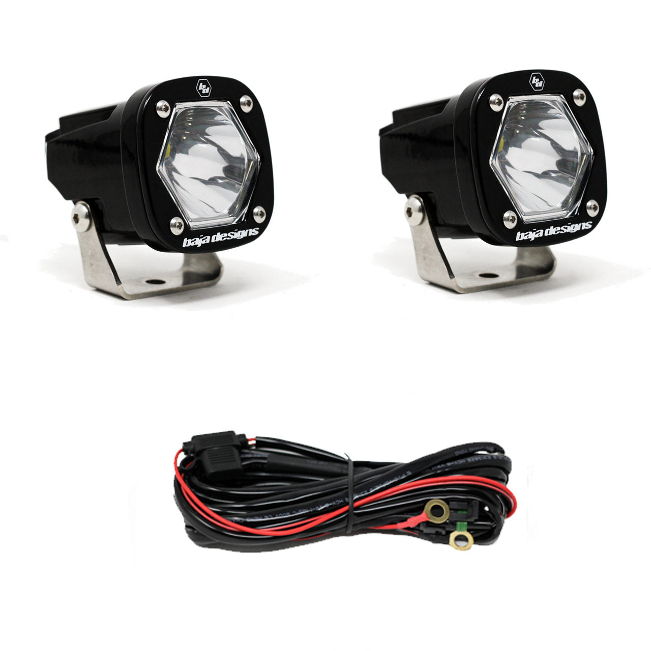 مصباح LED الإضافي الأسود S1 (مجموعة من 2)