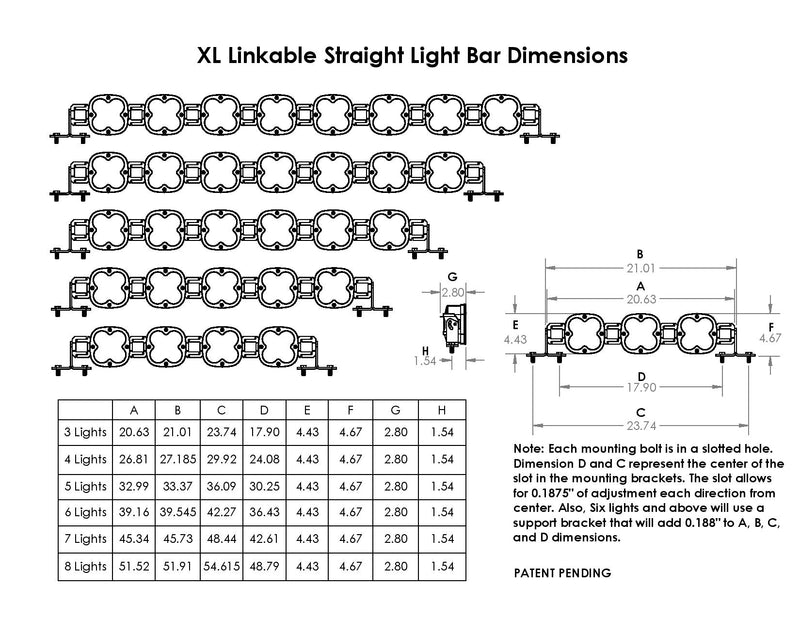 شريط إضاءة XL LINKABLE سهل التركيب - عام