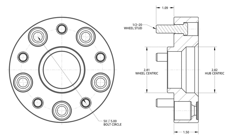 SpiderTrax Jeep JK 1.5" Thick Wheel Spacers